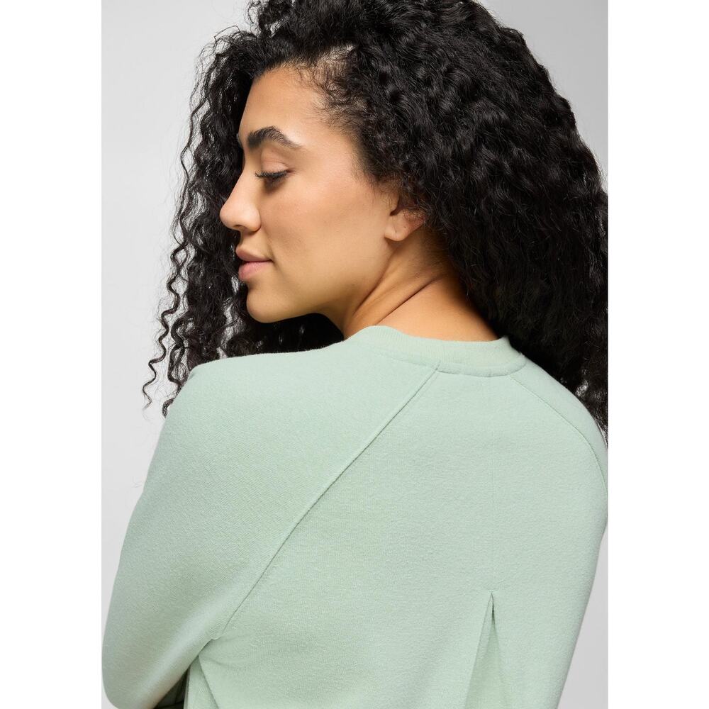 PRANA Women’s Cozy Up Sweatshirt Green XS Outdoors Activewear UPF 50+ - Picture 4 of 8